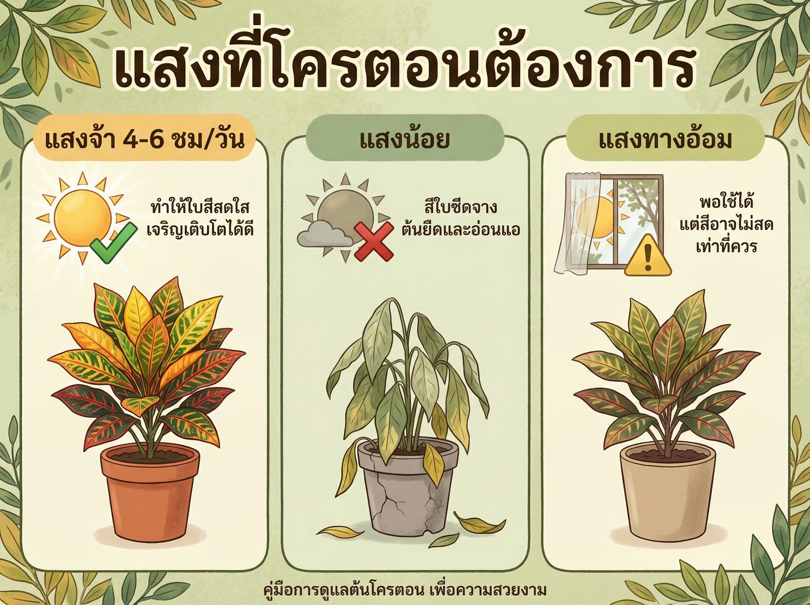 แสงที่เหมาะกับโครตอน