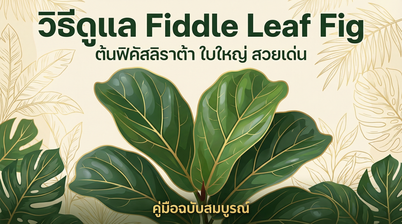 Fiddle Leaf Fig ต้นฟิคัสลิราต้า