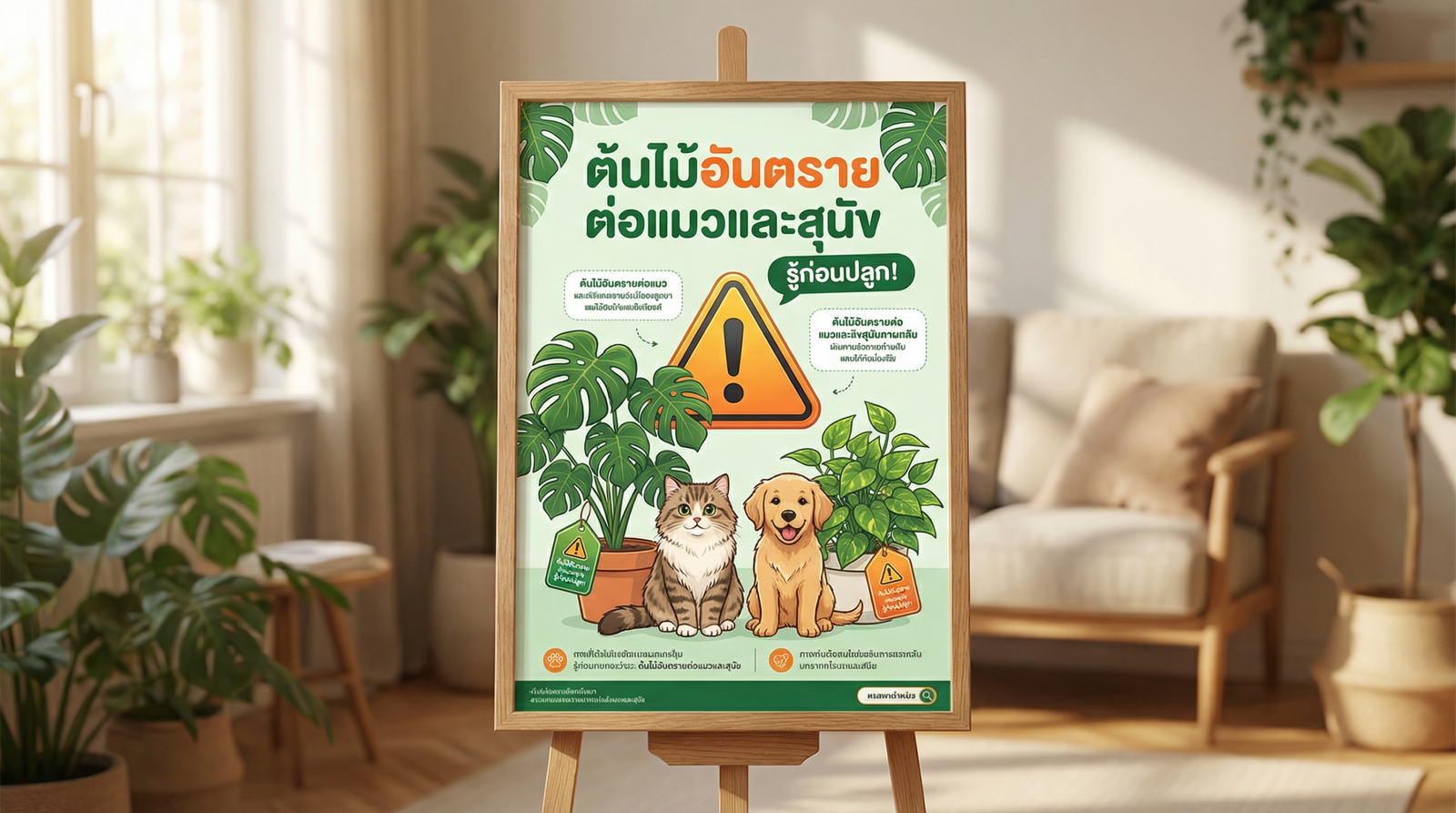 ต้นไม้อันตรายต่อแมวและสุนัข รู้ก่อนปลูก