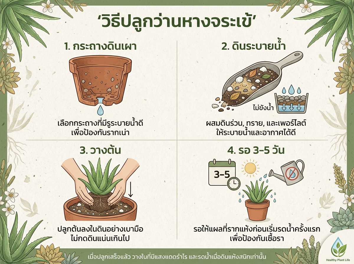 วิธีปลูกว่านหางจระเข้