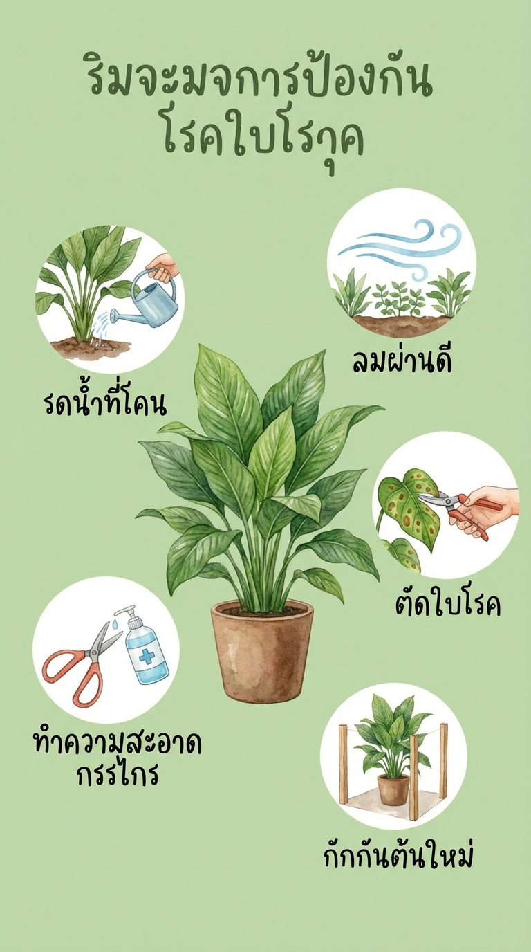 ป้องกันโรคใบจุด