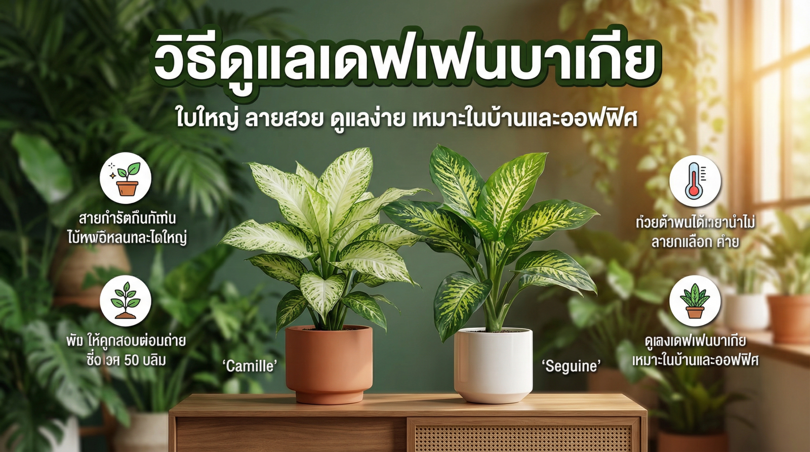 วิธีดูแลเดฟเฟนบาเกีย