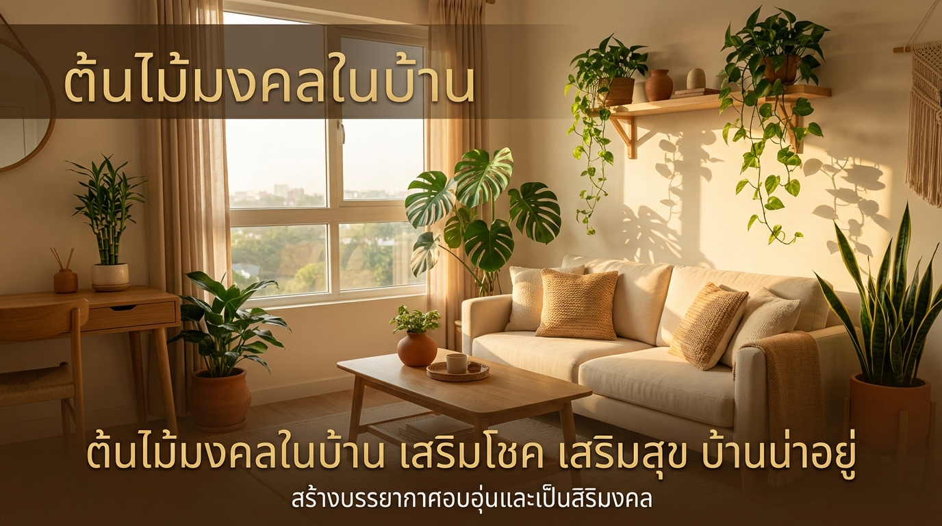 ต้นไม้มงคลเสริมโชคในบ้าน