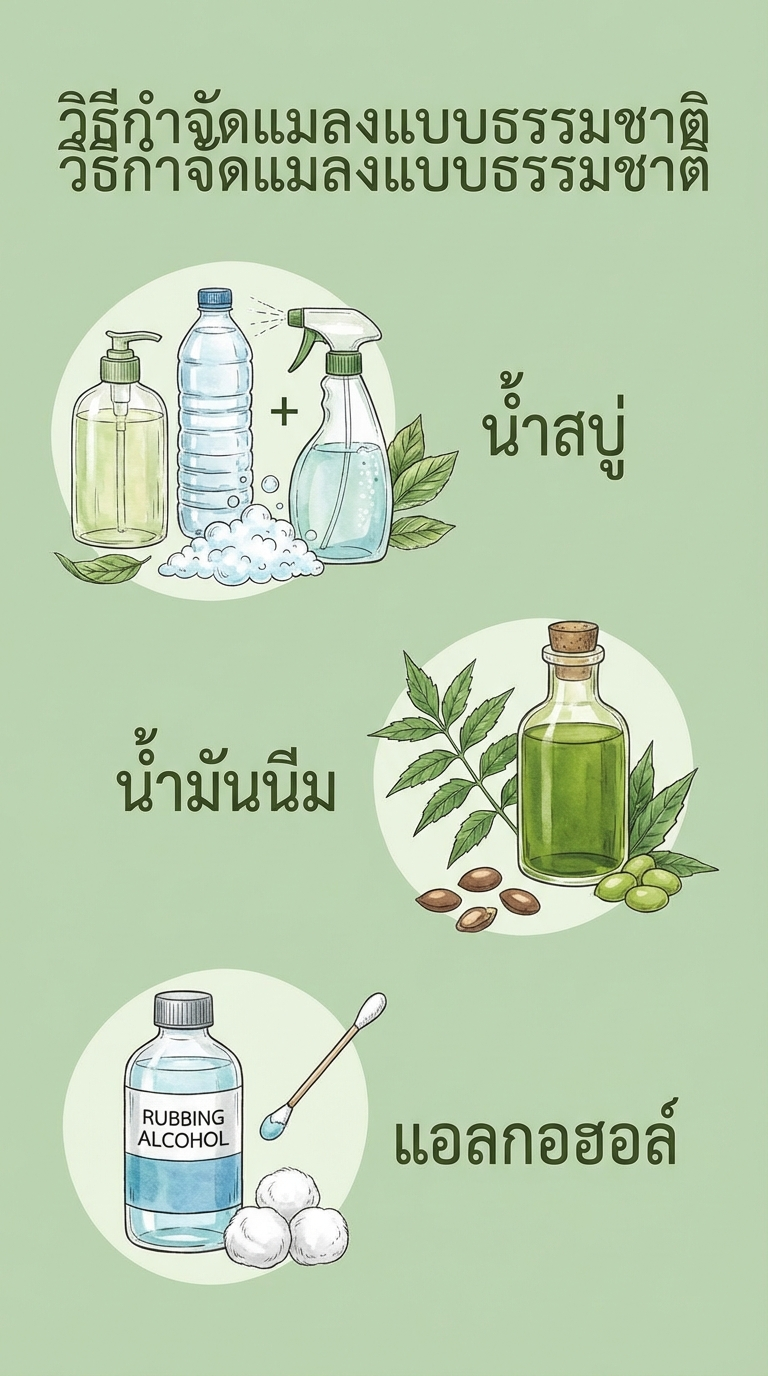 สูตรกำจัดแมลงแบบธรรมชาติ
