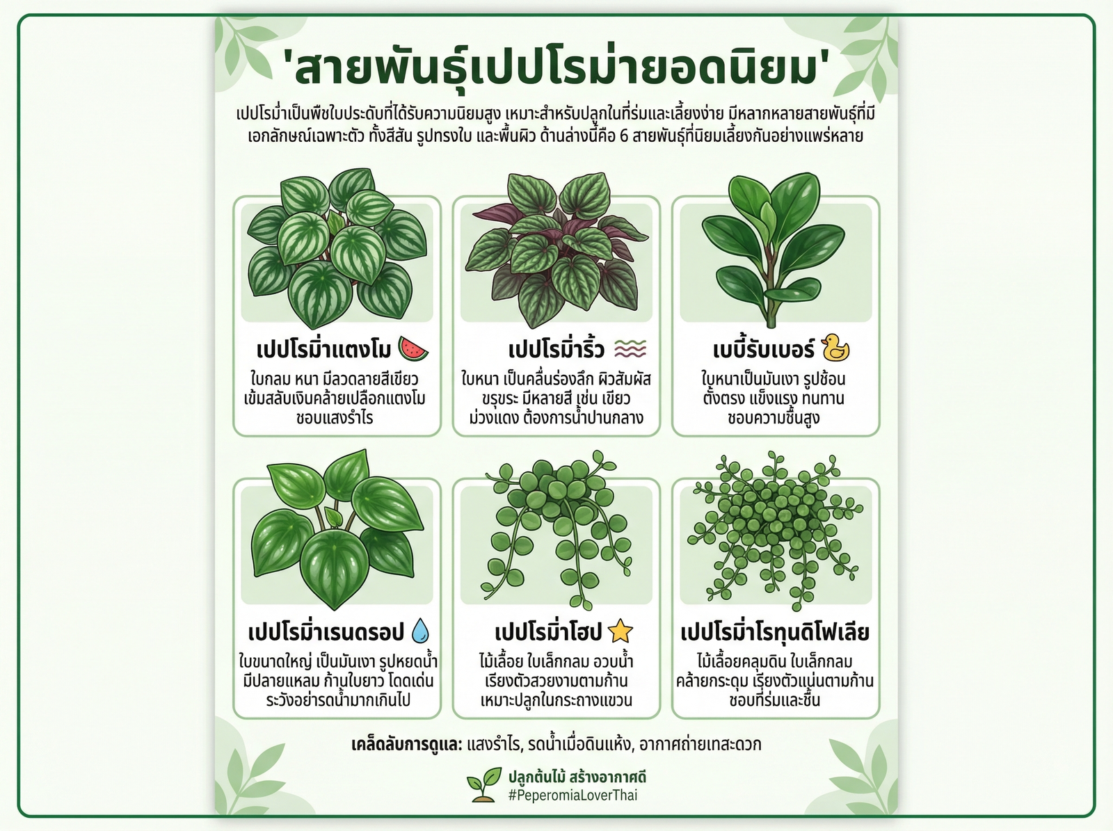 สายพันธุ์เปปโรมิ่ายอดนิยม