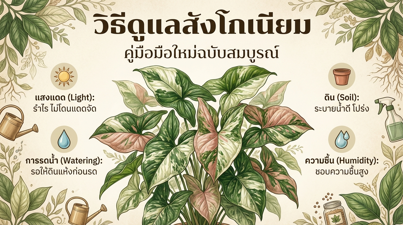 วิธีดูแลสังโกเนียม