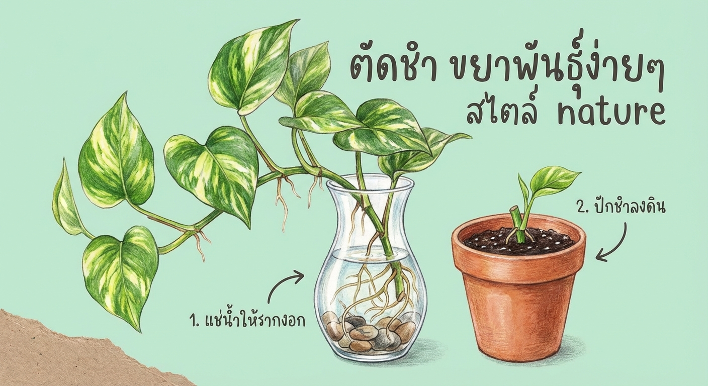 ตัดชำขยายพันธุ์ต้นไม้