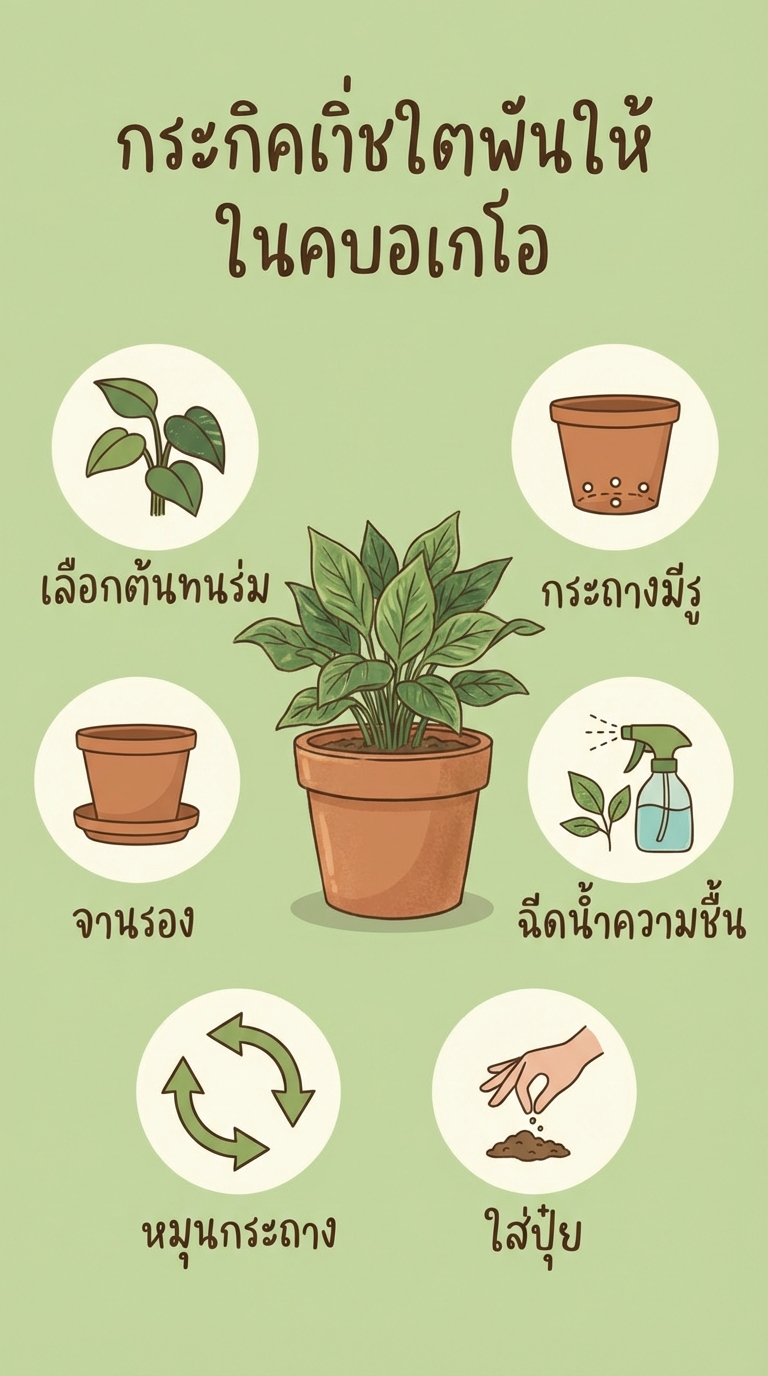 เคล็ดลับปลูกต้นไม้ในคอนโด