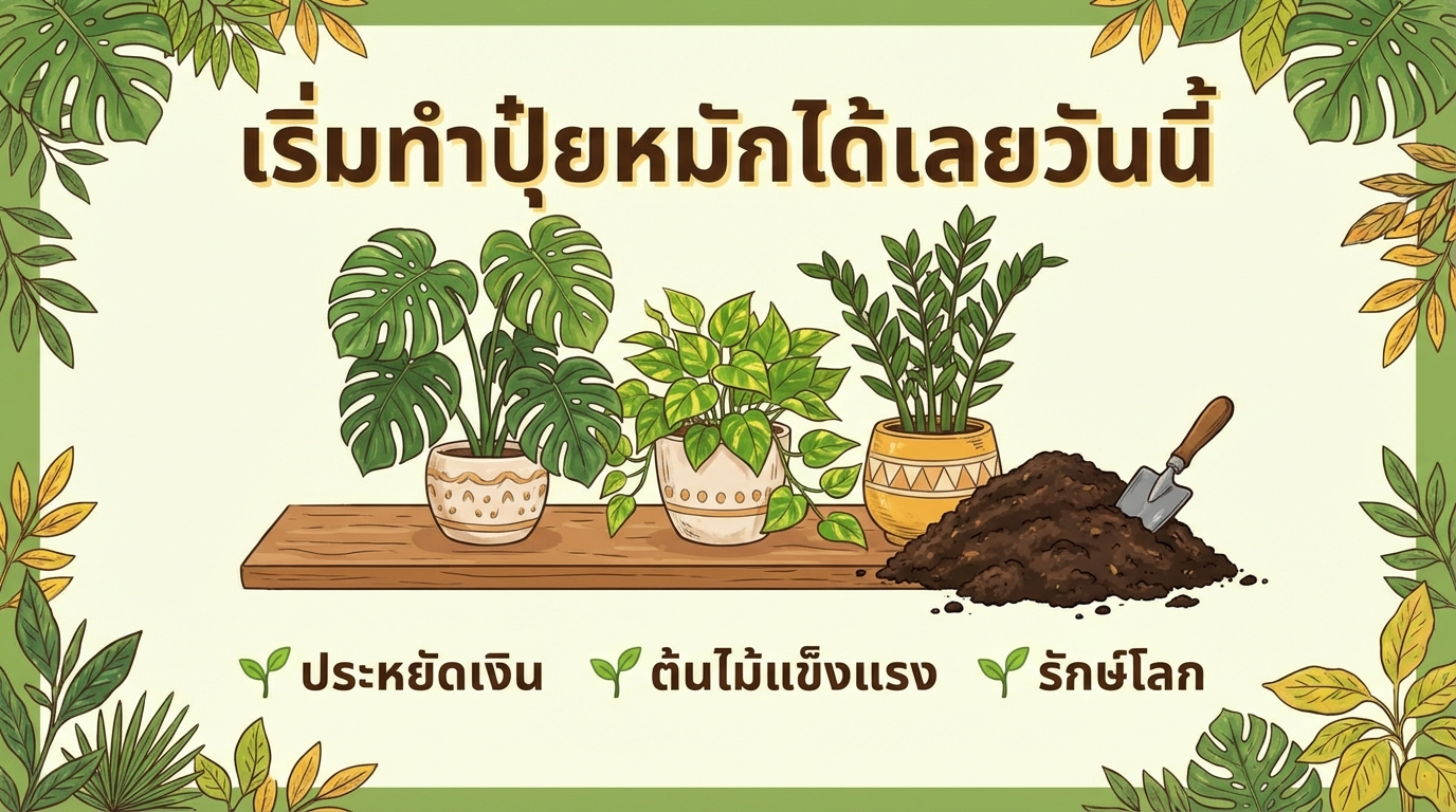 สรุปประโยชน์ของปุ๋ยหมัก