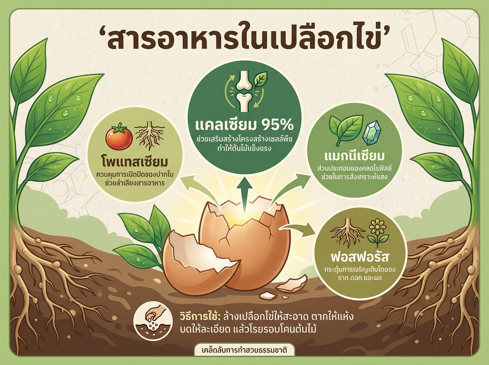 สารอาหารในเปลือกไข่