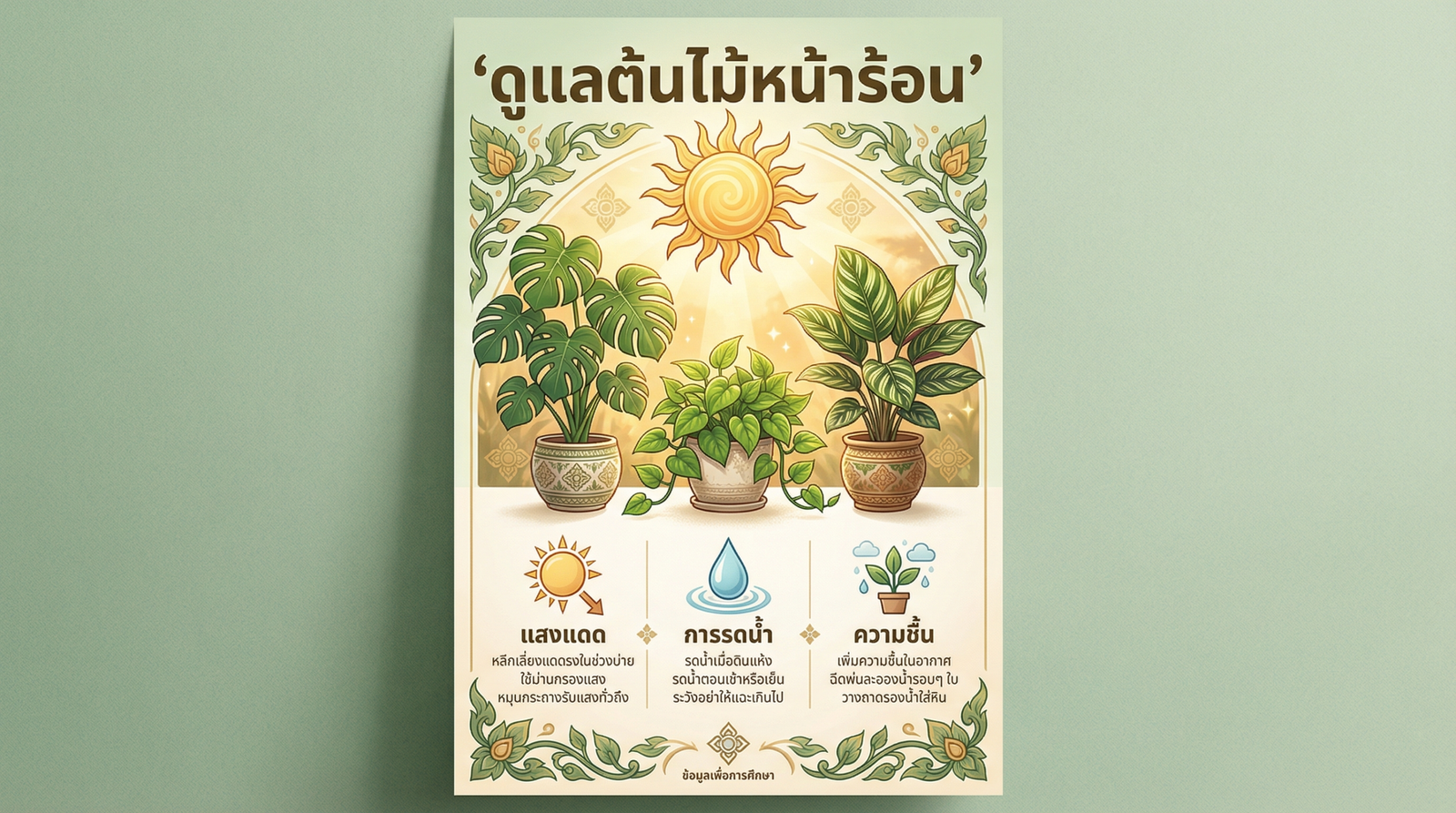 ดูแลต้นไม้หน้าร้อน คู่มือฉบับสมบูรณ์