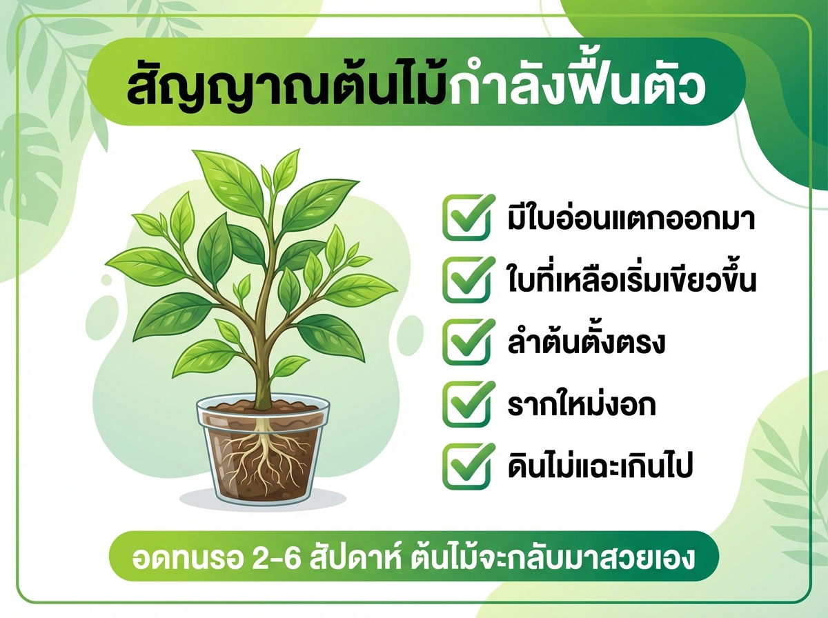 สัญญาณต้นไม้กำลังฟื้นตัว